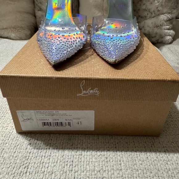 Christian Louboutin Spikaqueen Iridescent BNIB Size 11 - Picture 15 of 17
